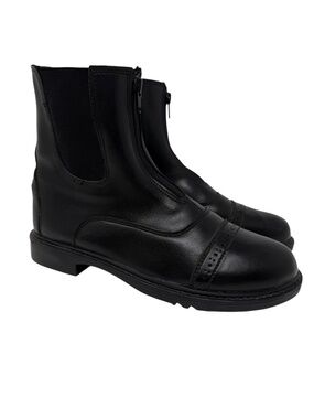 Tuffrider Starter Front Zip Paddock Black Boots